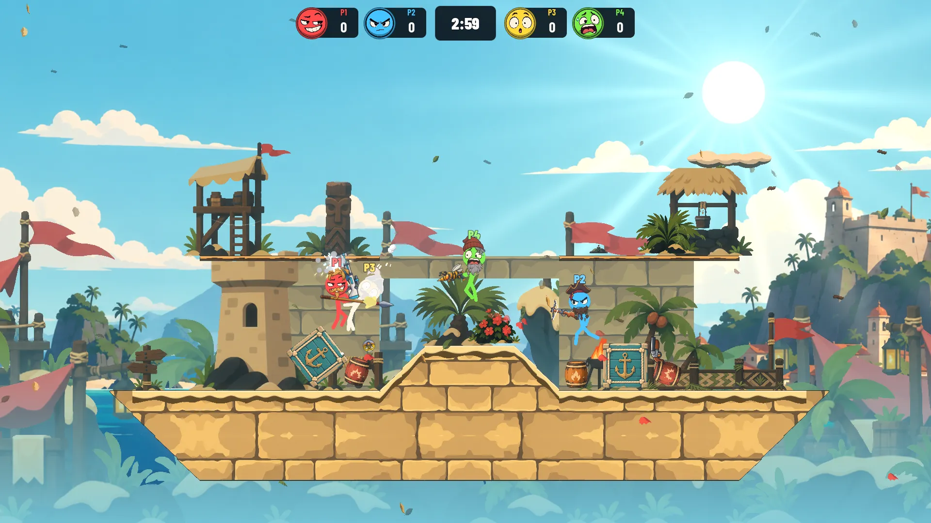 Actual arena gameplay