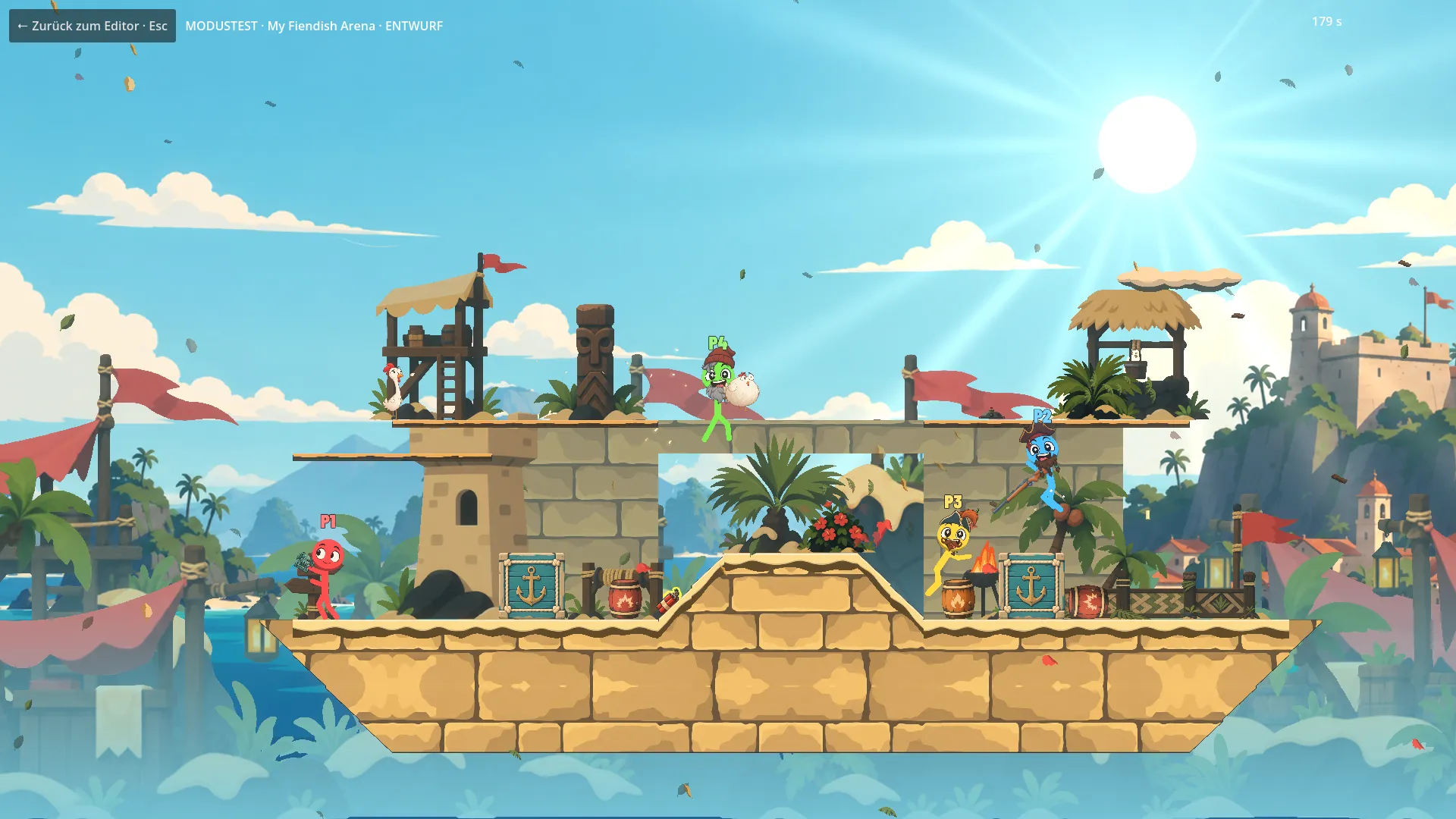Playtest of a custom arena