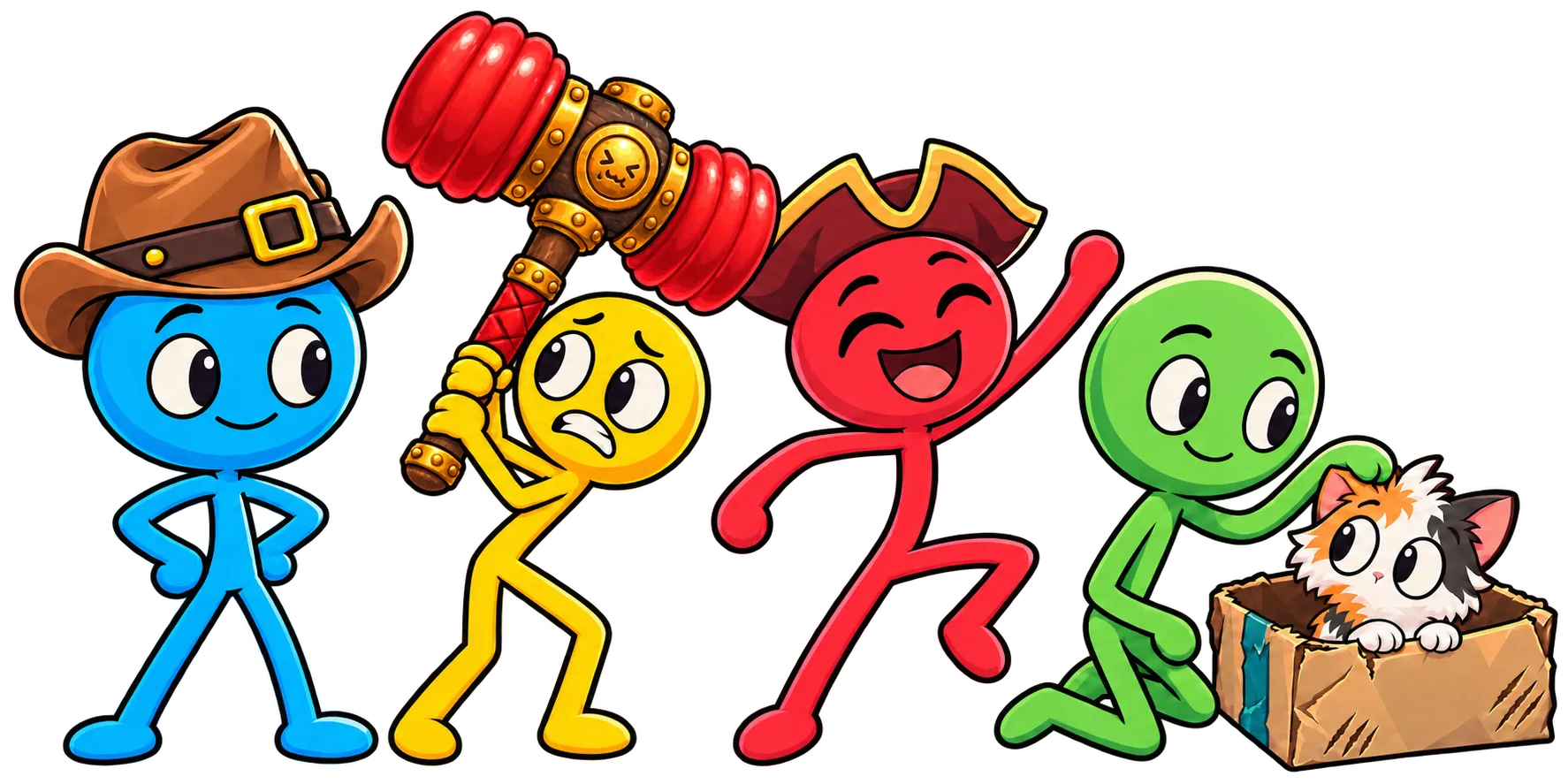 Four armed Fiends on a coastal platform