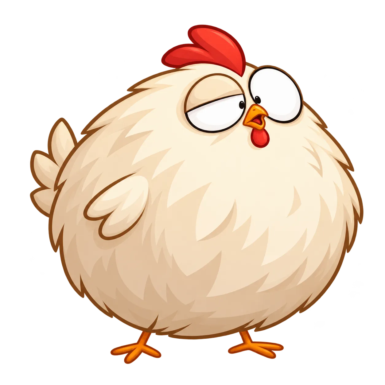 Round chicken from the game